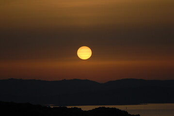 Tramonto nell'Arcipelago di La Maddalena, Sardegna