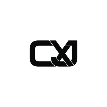 cxj letter original monogram logo design