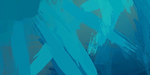 Abstract background of colorful brush strokes. Brushed vibrant wallpaper. Painted artistic creation. Unique and creative illustration.