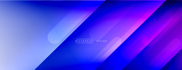 Fototapeta premium Dynamic lines abstract background. 3D shadow effects and fluid gradients. Modern overlapping forms