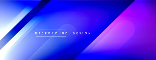 Obraz premium Dynamic lines abstract background. 3D shadow effects and fluid gradients. Modern overlapping forms