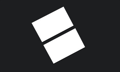 Amazining business card mockup file Vector, Mockup for branding identity for designers. Isolated with clipping path.