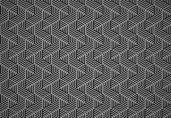 Abstract geometric pattern with stripes, lines. Seamless vector background. Black and gray ornament. Simple lattice graphic design