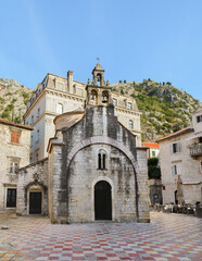 Fototapeta na wymiar Church of St. Luke. Old city. Kotor. Montenegro