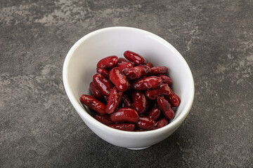 Canned red Kidney in the bowl