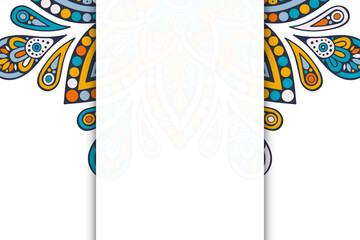 Vector islamic background with mandala