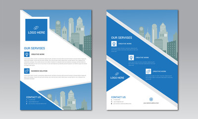 Poster flyer pamphlet brochure cover design layout space for photo background, vector illustration template in A4 size.
