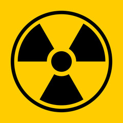 Fototapeta premium Nuclear Hazard Ionizing Radiation Trefoil Symbol. Vector Image.