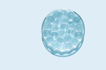 Cosmetic product trend background. Sun light. Round bubbles. Organic nature merchandise