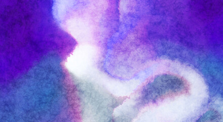 Watercolor painted background. Abstract Illustration wallpaper. Brush stroked painting. 2D Illustration.