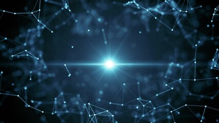 geometric blue animated lines background