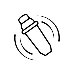 Shaking the shaker icon. Vector