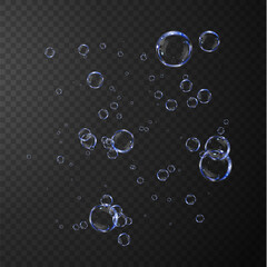  Bubble PNG. Collection of realistic soap bubbles. Bubbles are located on a transparent background. Vector flying soap bubbles. Water glass bubble realistic png	