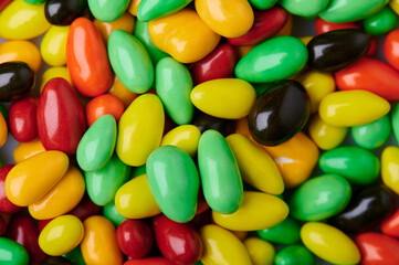 Colorful round sweet glaze candy