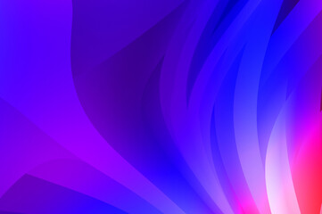 Abstract background with colorful gradient. Vibrant graphic wallpaper with stripes design. Fluid 2D illustration of modern movement.