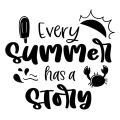 Every summer has a story with crab sun ice cream and water splash