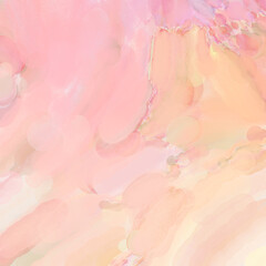 Contemporary art. Colorful texture of hand made artwork. Modern painting. Watercolor strokes on surface. Artistic background image. Abstract painting on canvas. Brushstrokes.