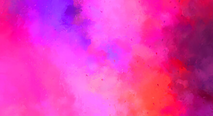 2D illustration of colorful brush strokes. Decorative texture painting. Vibrant paint pattern backdrop.