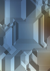 Polygonal background. Colorful wallpaper with geometric design. Digital 3d illustration.