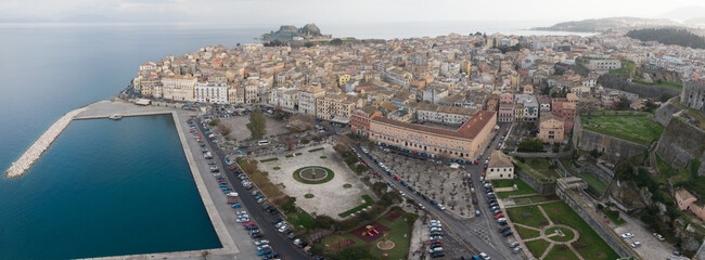 Corfu town  panoramic view