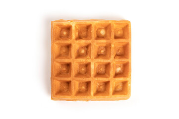 Waffles isolated on white background