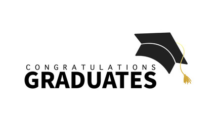 Graduates handwriting Class of 2021. Template for graduation design.isolated on white background ,Vector illustration EPS 10