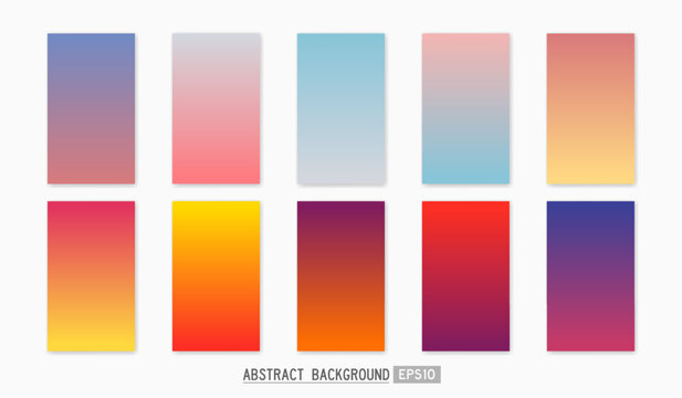 simple soft modern gradient multicolor background for wallpaper, template, cover, card, screen, texture, label, banner etc. sunset, sun raise, sunshine summer theme vector design.