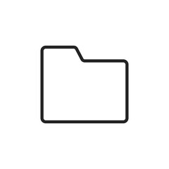 Folder icon. Document symbol modern, simple, vector, icon for website design, mobile app, ui. Vector Illustration
