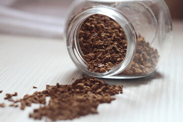 
Morning coffee close up, time to wake up