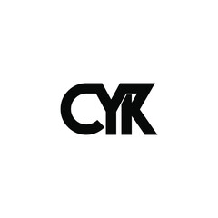 cyk letter original monogram logo design