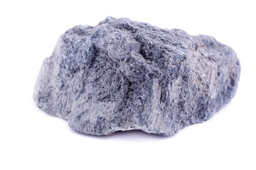 Macro mineral stone serpentine on a white background