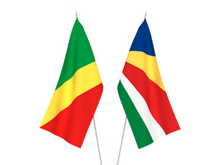 Seychelles and Republic of the Congo flags