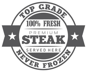 Premium Fresh Steak Label