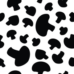 Mushrooms pattern, seamless