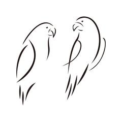 a pair of birds icon logo symbol