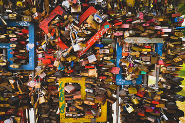 background with padlocks