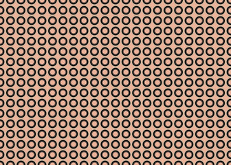 Geometric seamless pattern with rings. Vector graphics and design.
