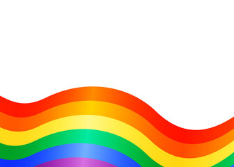 Lgbt flag Bright colored background. Vector graphics.