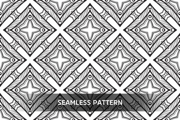 Seamless tribal texture geometric design