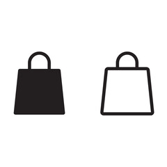 shopping bag vector icon