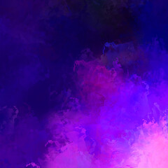 Painted composition with vibrant brush strokes. Textured colorful painting. Paint brushed wallpaper.