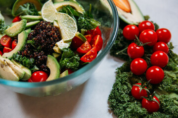 salad with vegetables