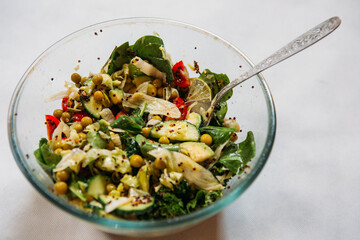 salad with vegetables