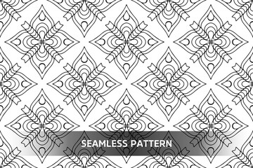 Seamless tribal texture geometric design