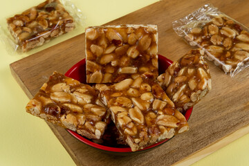 Typical Brazilian sweet consumed during the june party season made with peanuts