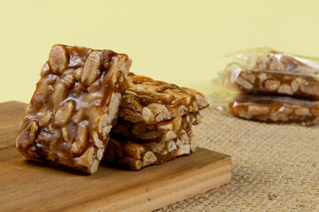 Typical Brazilian sweet consumed during the june party season made with peanuts