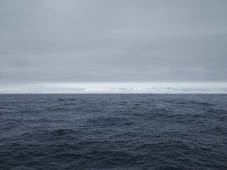 Antarctica, icebergs on the horizon