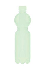 Green water bottle. vector illustration