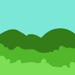 Cartoon Landscape ecology education wallpaper book page design.