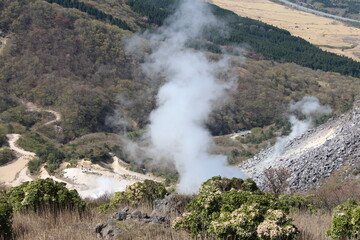 伽藍岳　火口付近（日本,大分県）